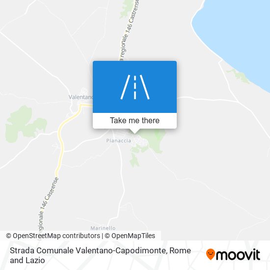 Strada Comunale Valentano-Capodimonte map