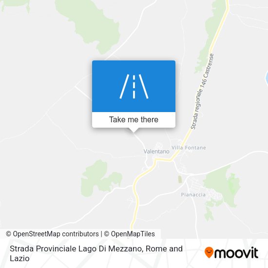 Strada Provinciale Lago Di Mezzano map