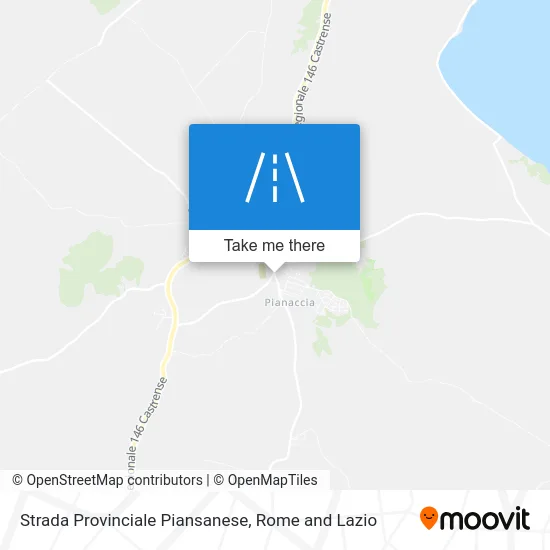 Piansanese Provincial Road map