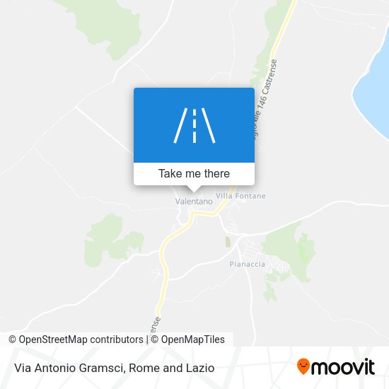 Via Antonio Gramsci map