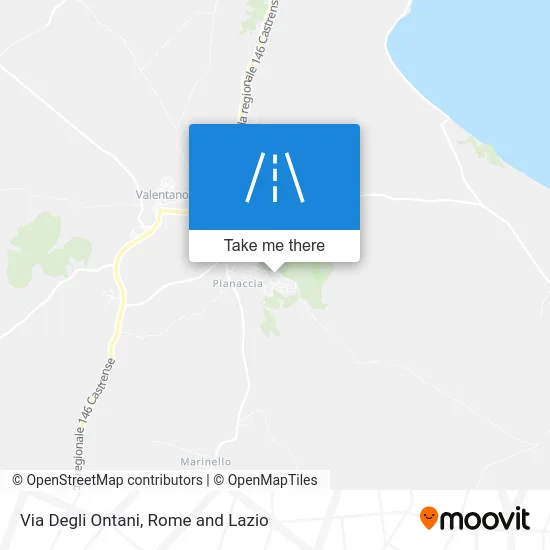 Degli Ontani Street map