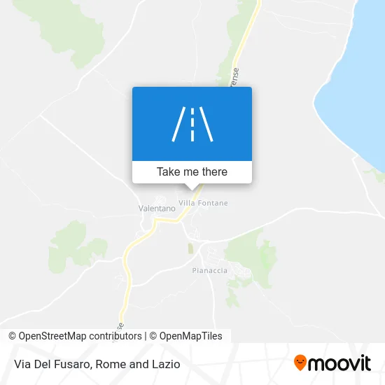 Via Del Fusaro map