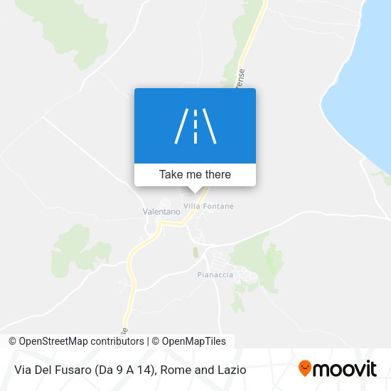 Via Del Fusaro (Da 9 A 14) map