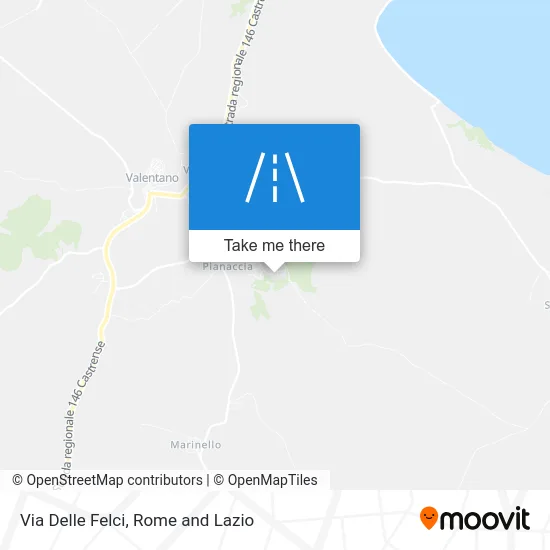 Delle Felci Street map