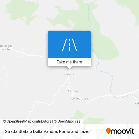 Strada Statale Della Vandra map