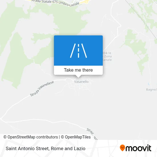 Saint Antonio Street map