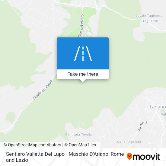 Sentiero Valletta Del Lupo - Maschio D'Ariano map