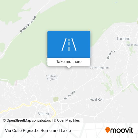 Via Colle Pignatta map