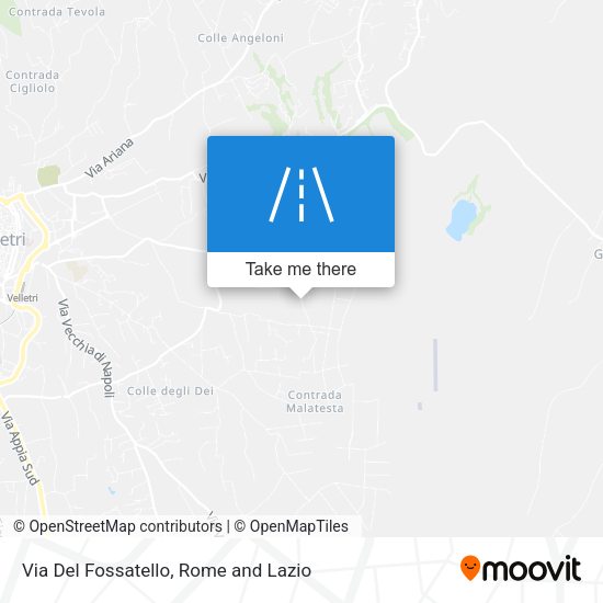 Via Del Fossatello map