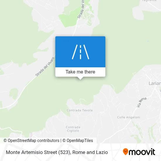 Monte Artemisio Street (523) map