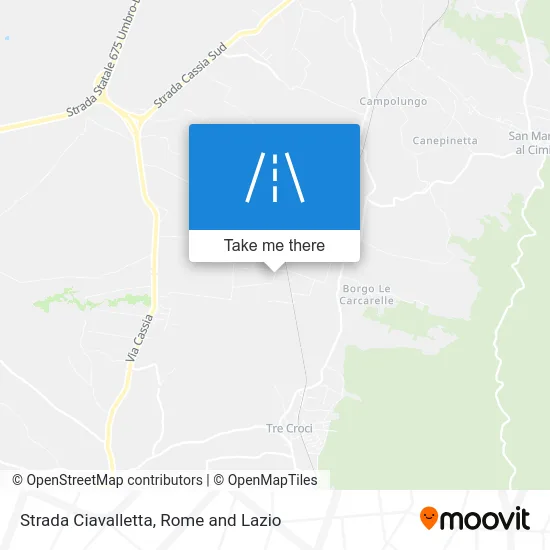 Ciavalletta Road map