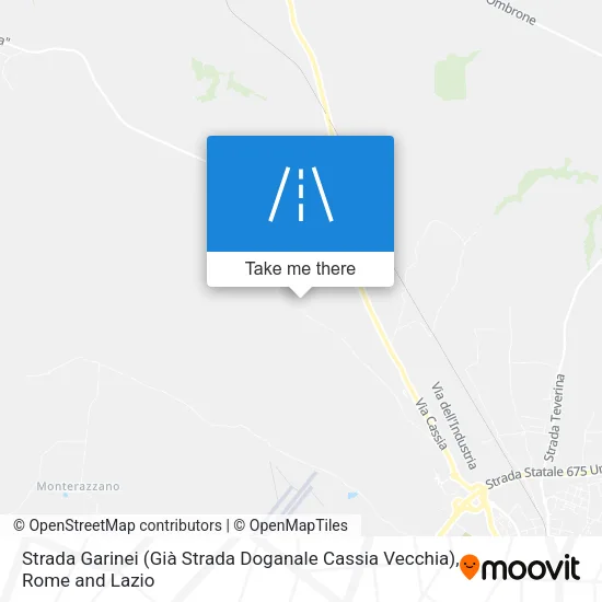 Strada Garinei (Già Strada Doganale Cassia Vecchia) map
