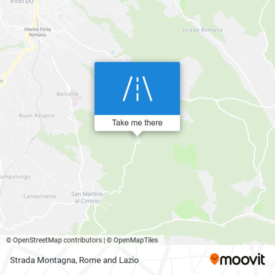 Strada Montagna map