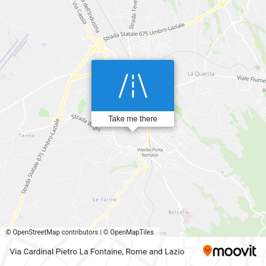 Via Cardinal Pietro La Fontaine map