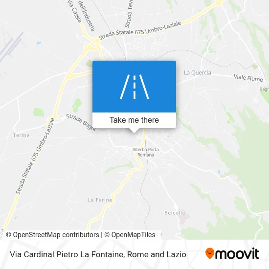 Via Cardinal Pietro La Fontaine map