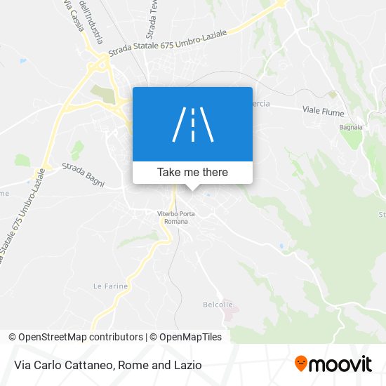 Via Carlo Cattaneo map