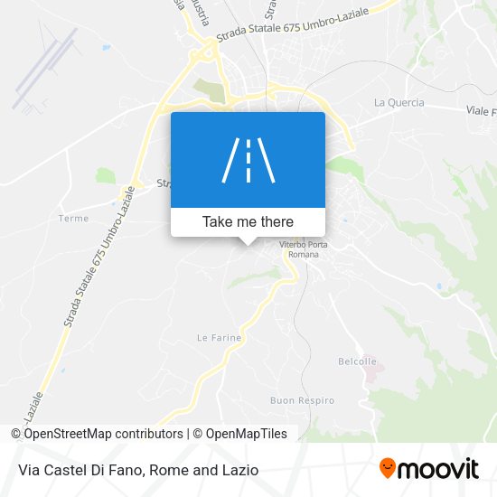 Via Castel Di Fano map