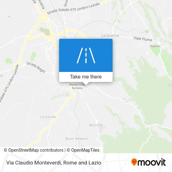 Via Claudio Monteverdi map
