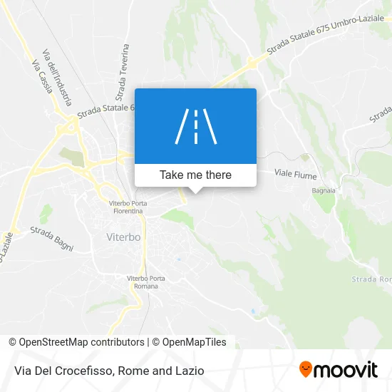Via Del Crocefisso map