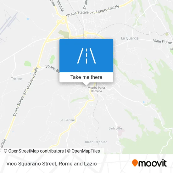 Vico Squarano Street map