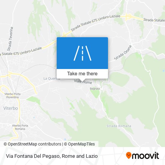 Via Fontana Del Pegaso map