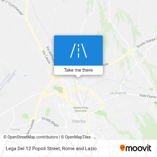 Lega Dei 12 Popoli Street map