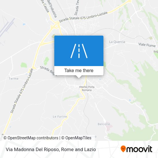 Via Madonna Del Riposo map