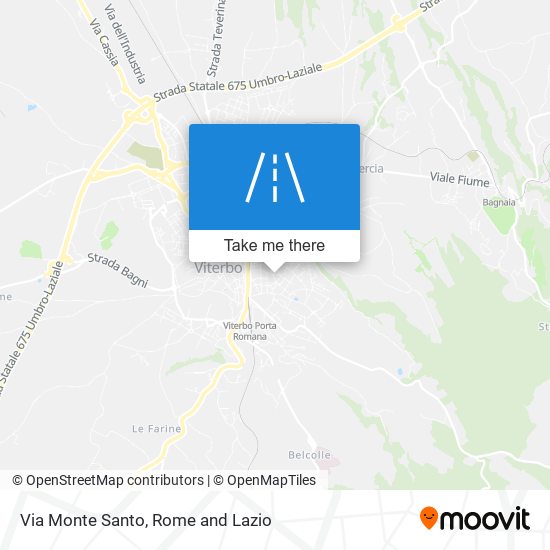 Via Monte Santo map