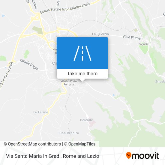 Via Santa Maria In Gradi map