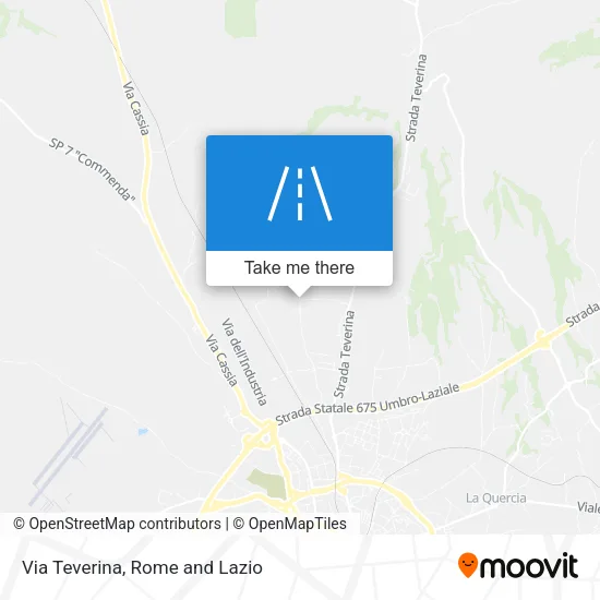 Via Teverina map
