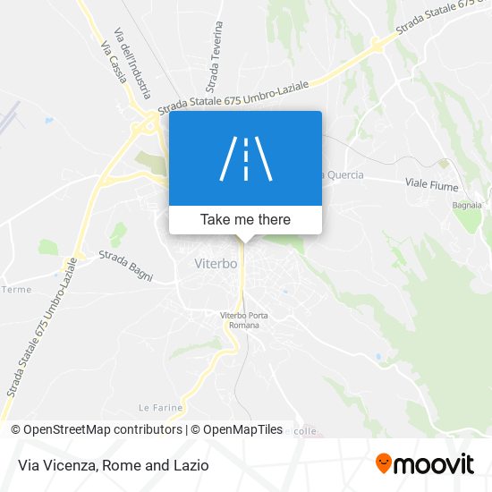Via Vicenza map
