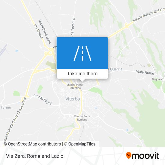 Via Zara map