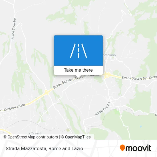 Mazzatosta Road map