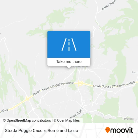 Poggio Caccia Road map