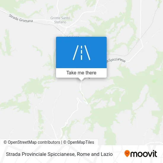 Provincial Road Spiccianese map