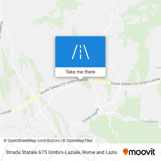 Strada Statale 675 Umbro-Laziale map