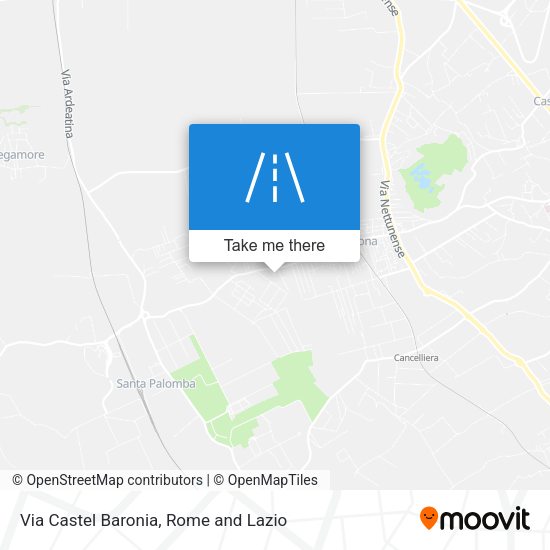 Via Castel Baronia map