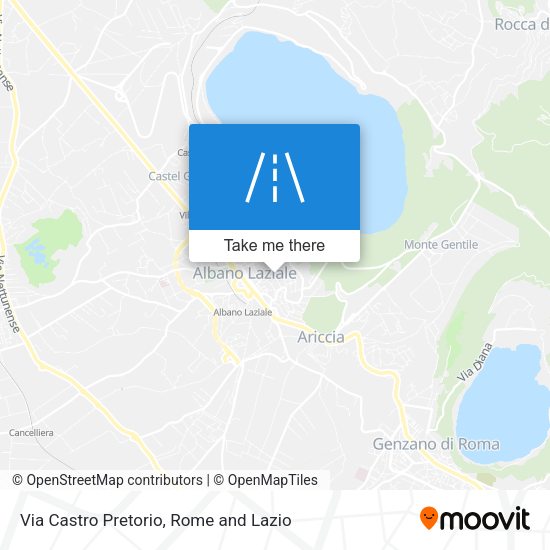 Via Castro Pretorio map