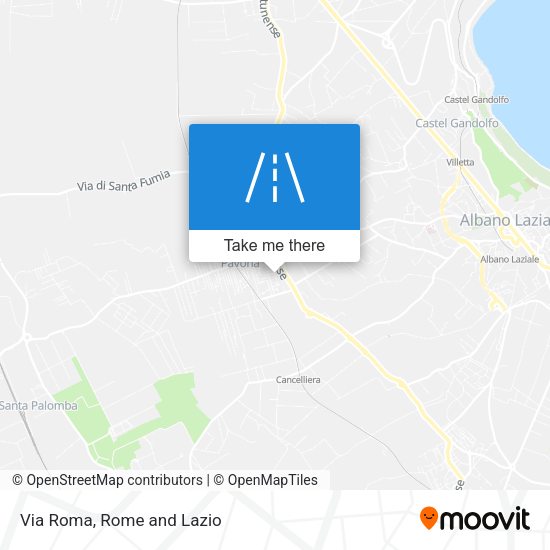 Via Roma map