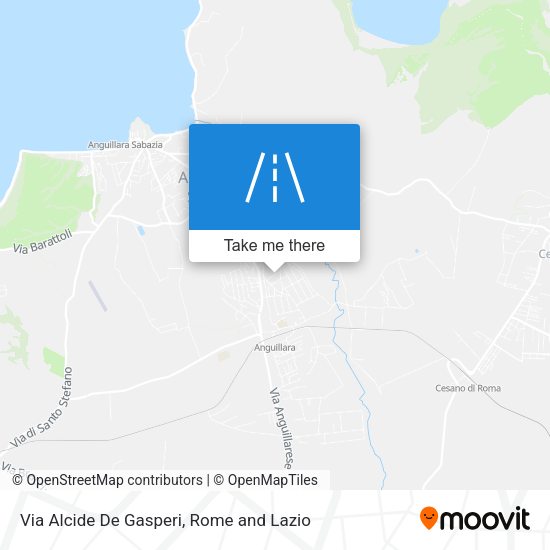 Via Alcide De Gasperi map