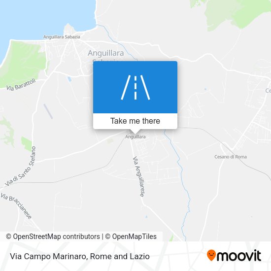 Via Campo Marinaro map