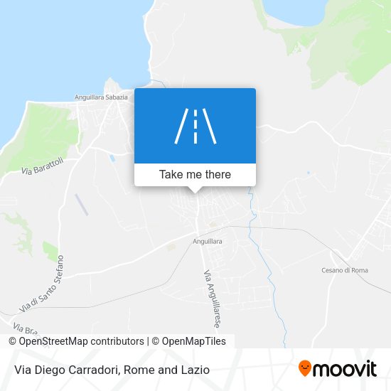 Via Diego Carradori map