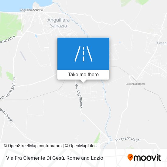 Via Fra Clemente Di Gesù map