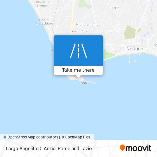 Largo Angelita Di Anzio map