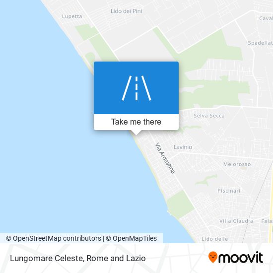 Lungomare Celeste map