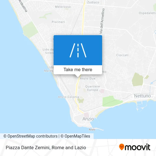 Dante Zemini Square map