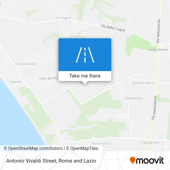 Antonio Vivaldi Street map