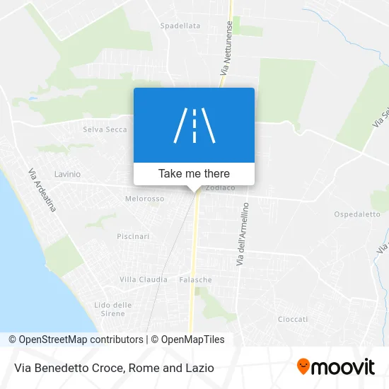 Benedetto Croce Street map