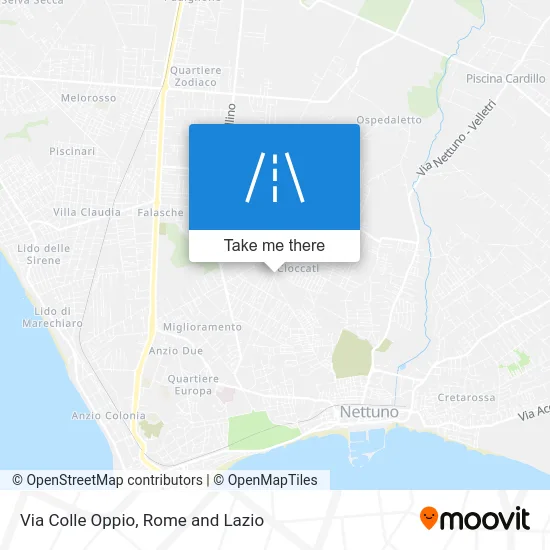 Colle Oppio Street map