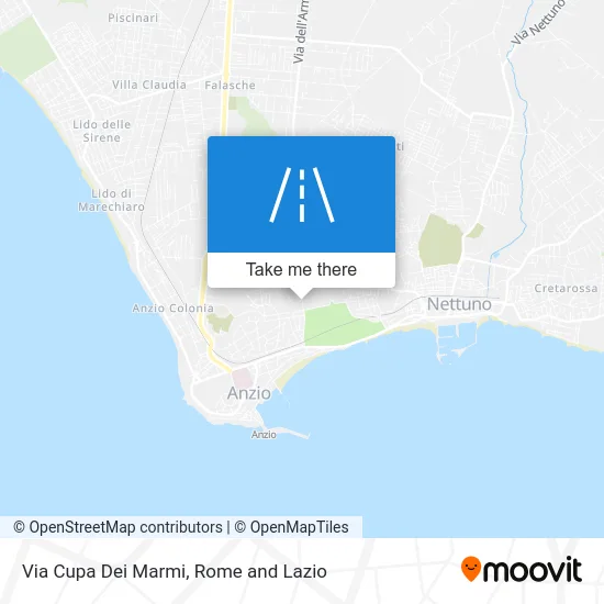 Cupa Dei Marmi Street map